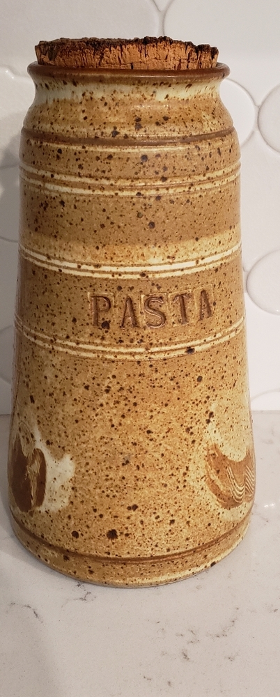Vintage pottery pasta holder
